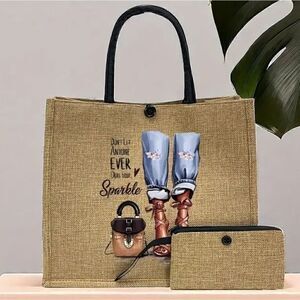 Novelty Burlap Tote